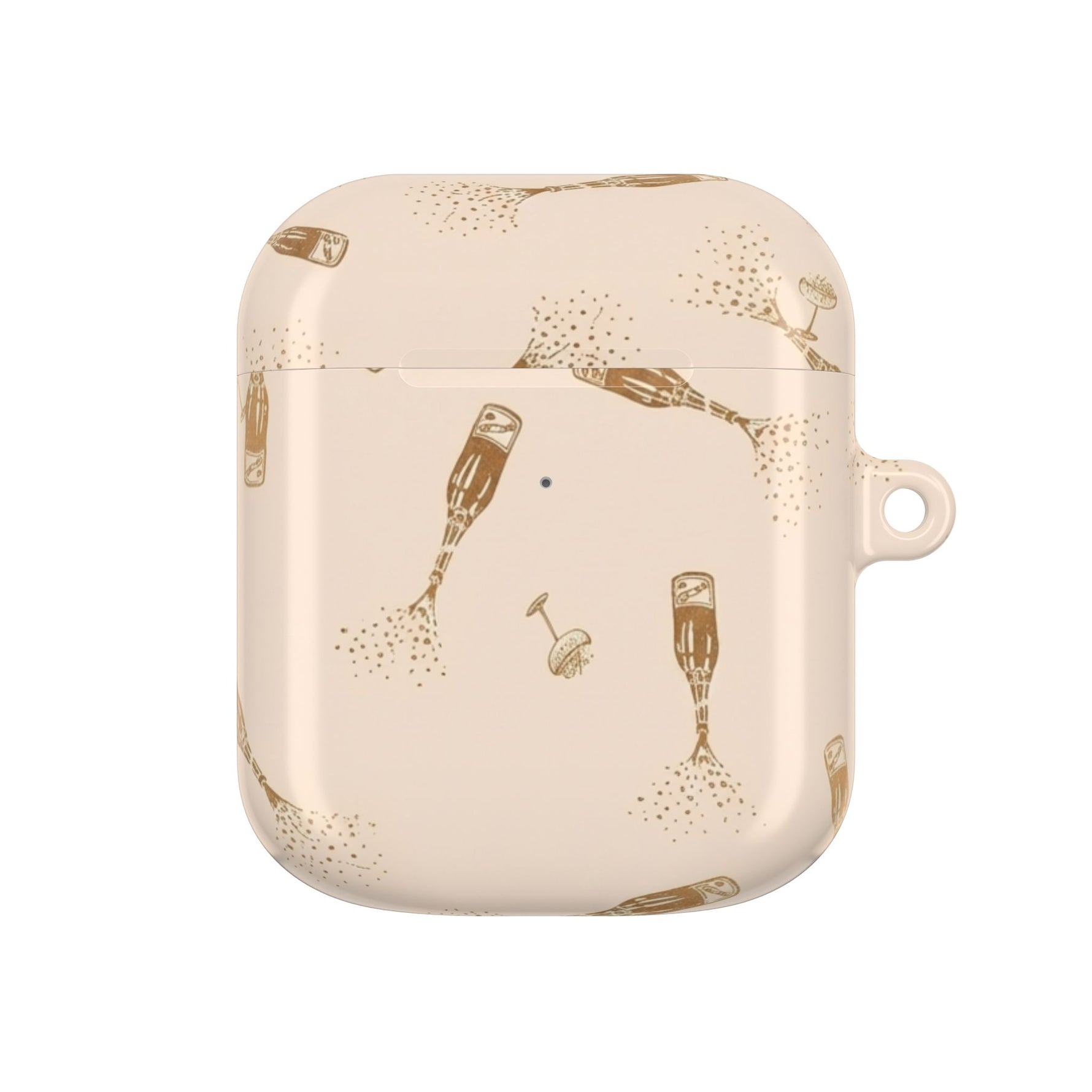 AirPod Case — Champagne Bubbles Pattern Silicone Case