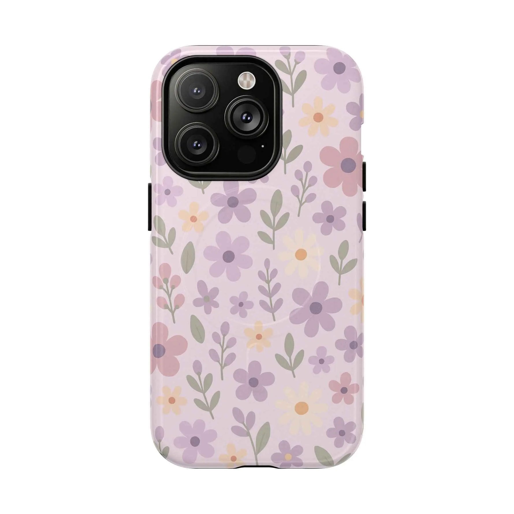 Floral Pattern | Compatible with MagSafe iPhone Case