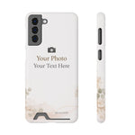 Personalizable Card-Holder Custom Phone Case | Add Your Own Photo and Text - Samsung Galaxy S21 Plus / Glossy / With gift packaging - Shamo's