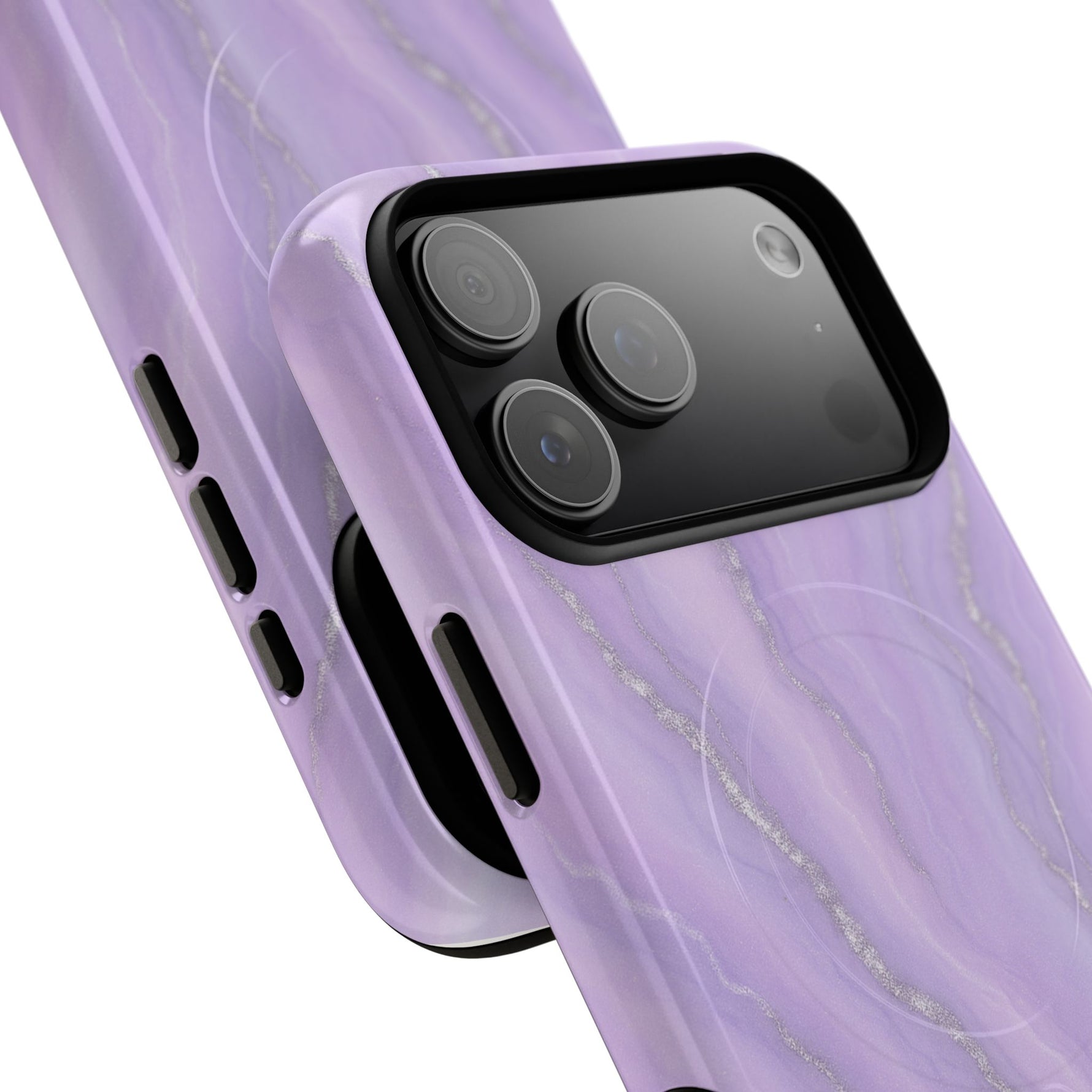 Lavender Marble iPhone Case with MagSafe - Shamo's