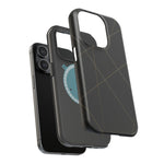 Black Geometric Design iPhone Case | MagSafe  Shamo's