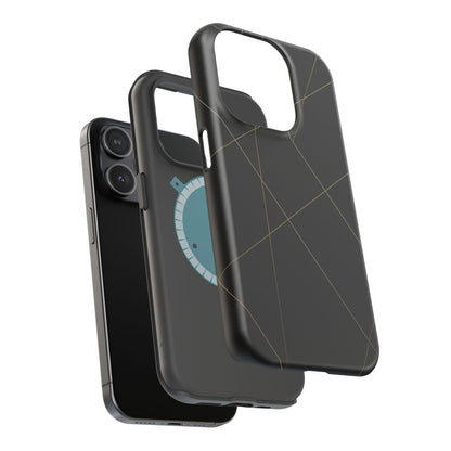 Black Geometric Design iPhone Case | MagSafe  Shamo's