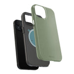 Olive Green MagSafe Compatible Impact-Resistant iPhone Case