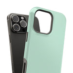 Frosted Mint MagSafe Compatible Impact-Resistant iPhone Case