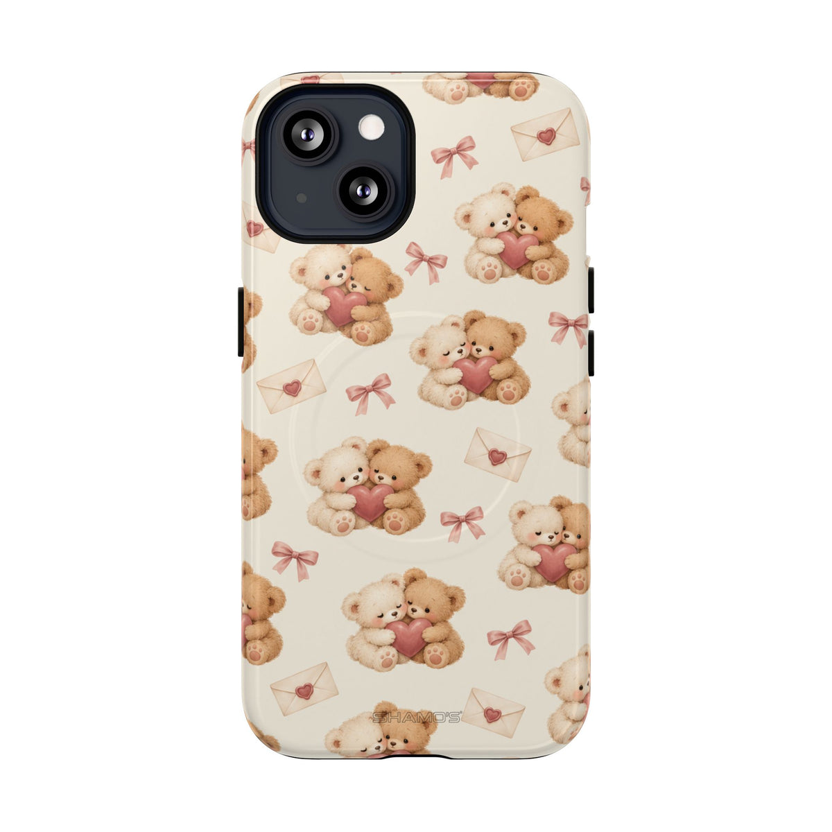 Telefoonhoesje met MagSafe met teddybeer verliefd