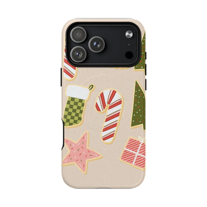 Festive Candy Cane Holiday iPhone Case | MagSafe  Shamo's iPhone 17 Pro Max / Matte