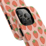 Strawberry Pattern Magnetic Phone Case | Berry Sweet Love - Shamo's