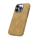 Golden Snowflake Holiday iPhone Case  Shamo's