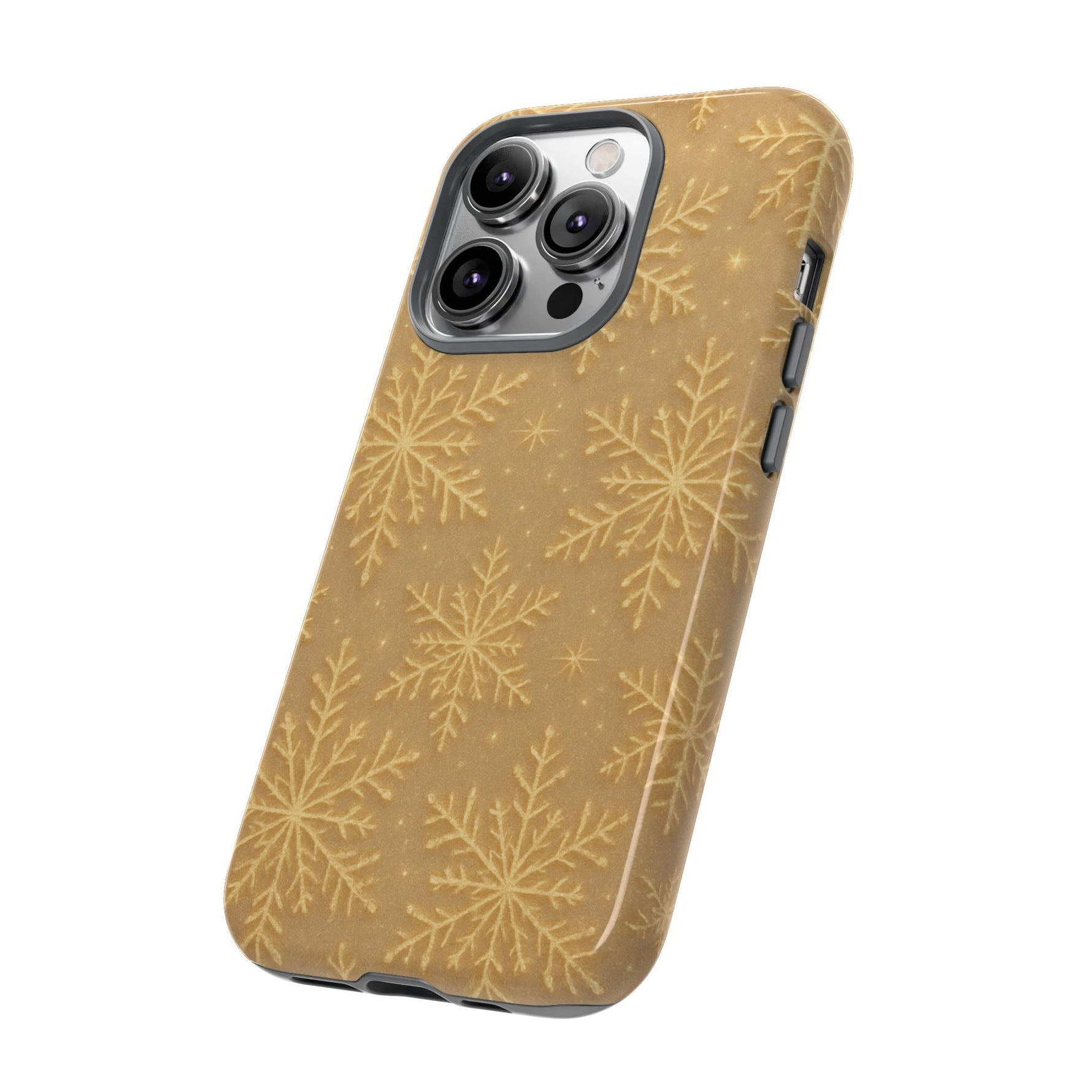 Golden Snowflake Holiday iPhone Case  Shamo's