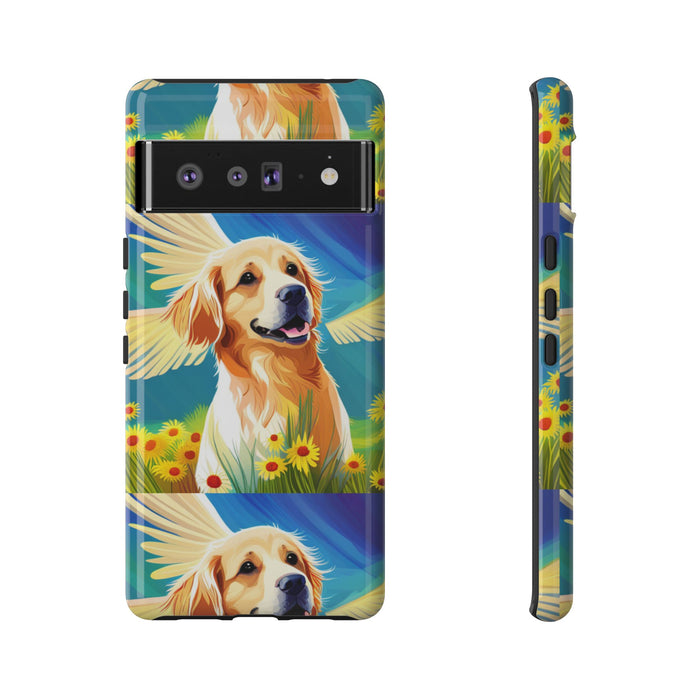 Tough Cases Golden Retriever with Wings Phone case