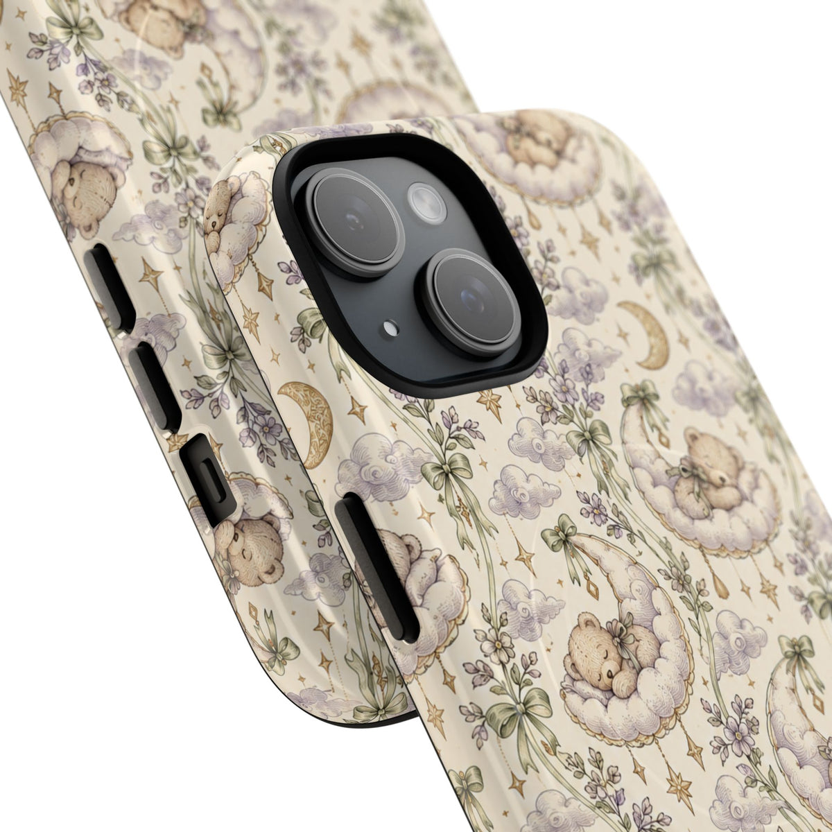 Dromerige wolkenknuffelbeer iPhone-hoesje met MagSafe