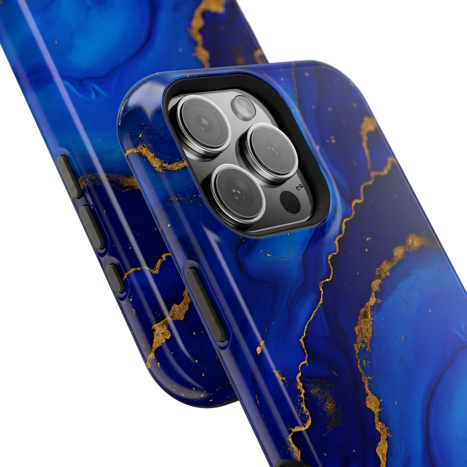 Blue Gold Marble Phone Case  Shamo's