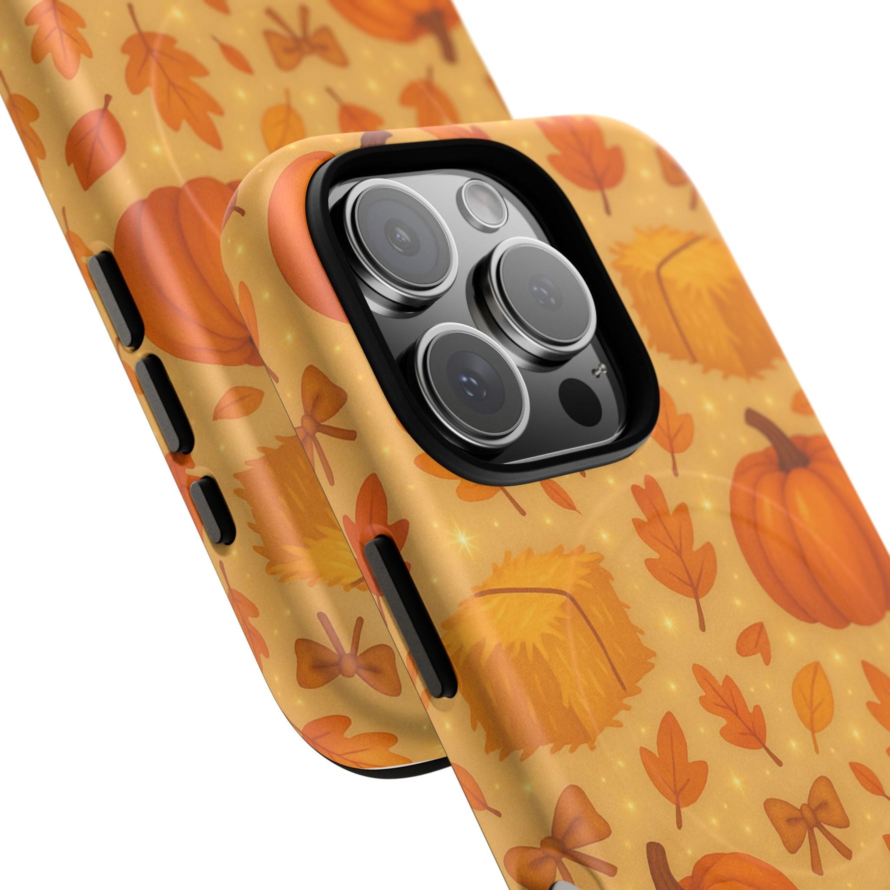 Autumn Harvest iPhone Case — Pumpkin & Haystack Fall with MagSafe  Shamo's