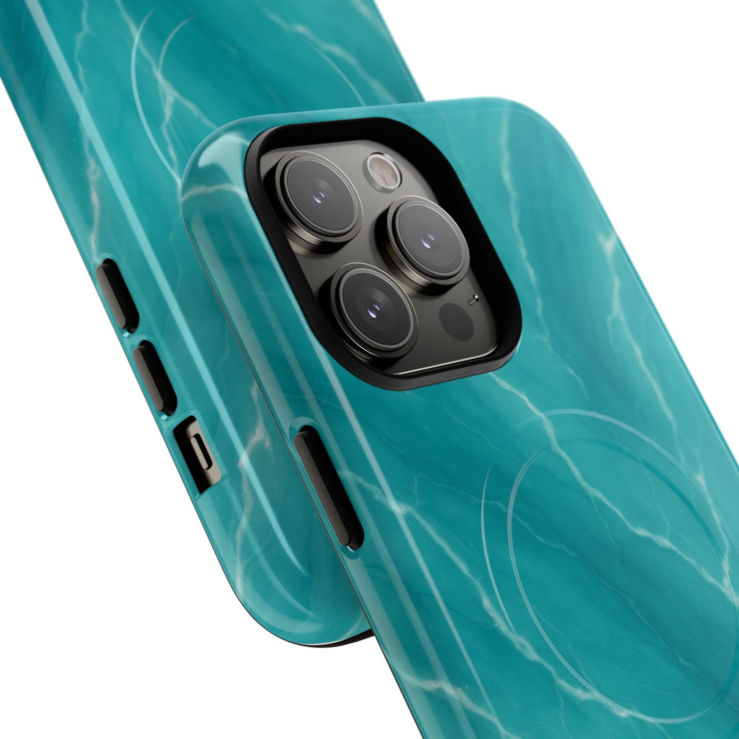 Ocean Aura Marble iPhone Case — MagSafe Compatible