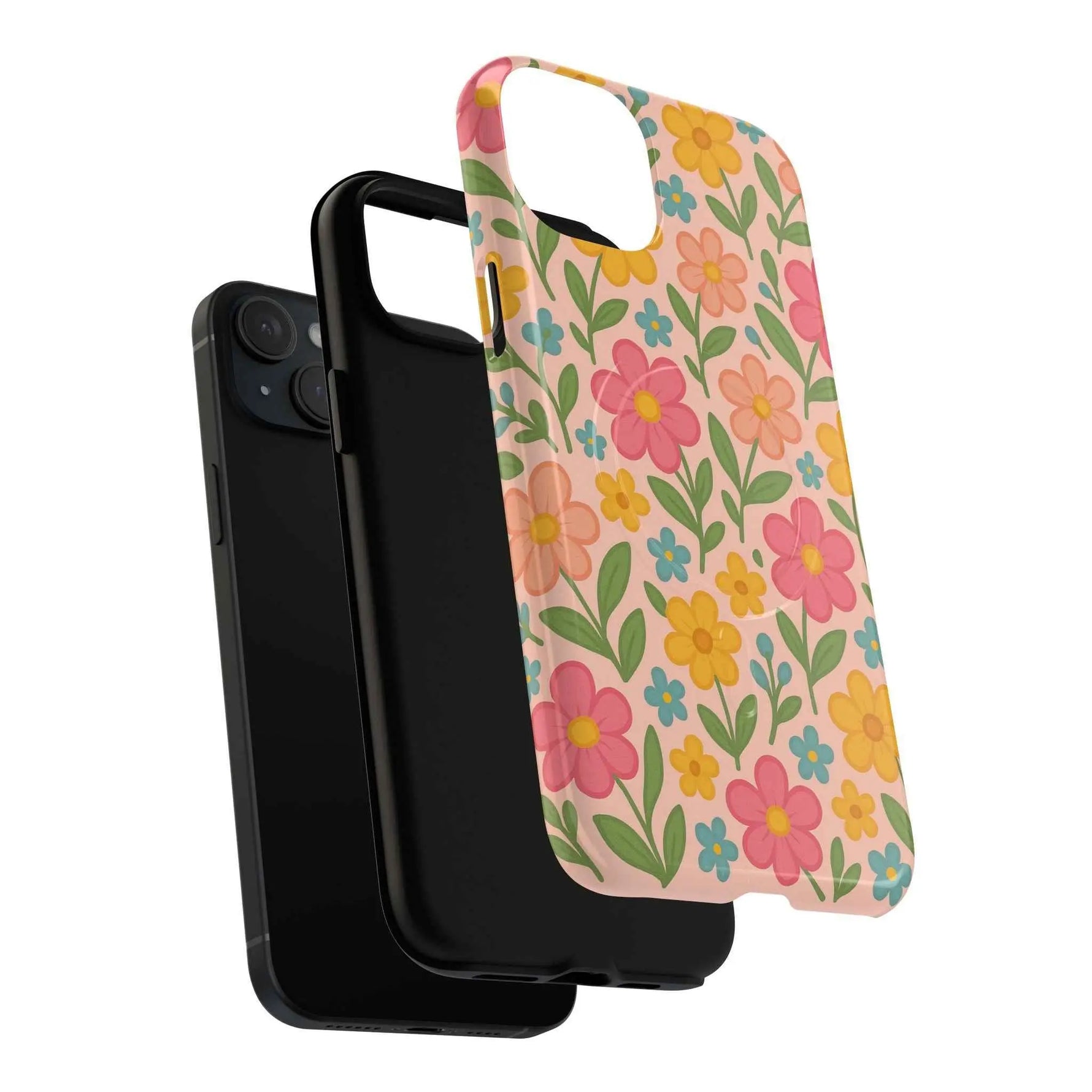 Floral Tough Magnetic MagSafe Phone Case - Stylish Protection for Everyday Use