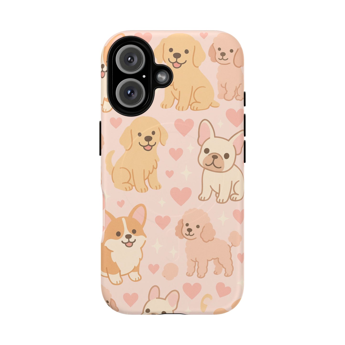 Puppies & Hearts iPhone Case compatible with MagSafe - Shamo's