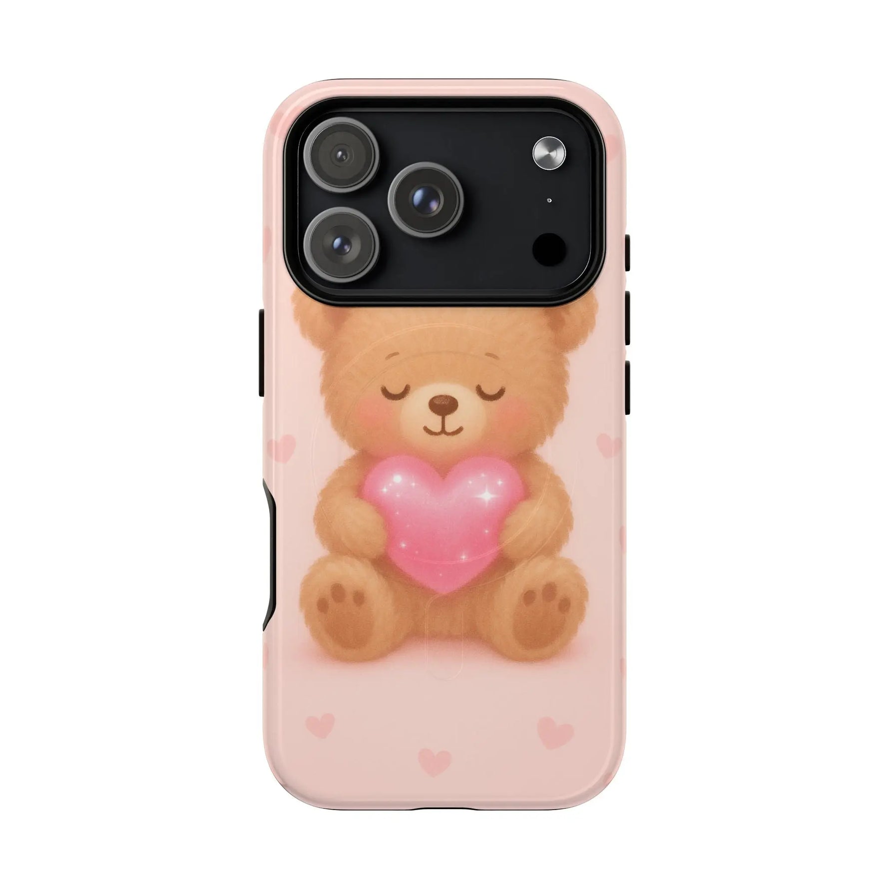 Heart Hug Teddy Bear iPhone Case – with MagSafe - Shamo's