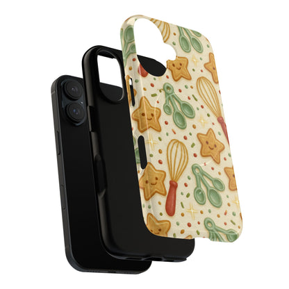 Baking Holiday iPhone Case — Cute Whisk & Cookie Pattern | compatible with MagSafe