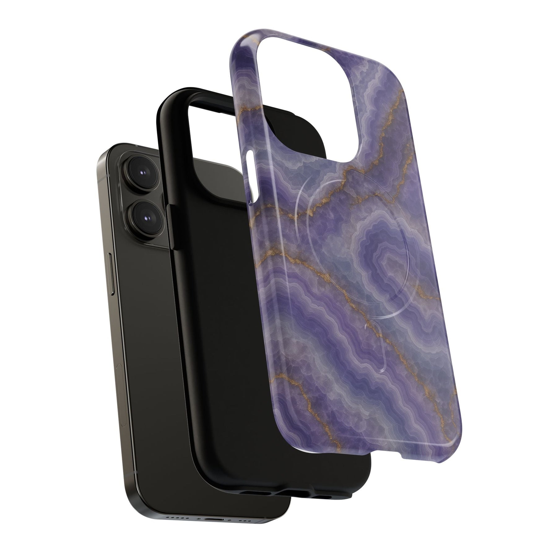 Purple Agate Marble iPhone Case with MagSafe  Shamo's