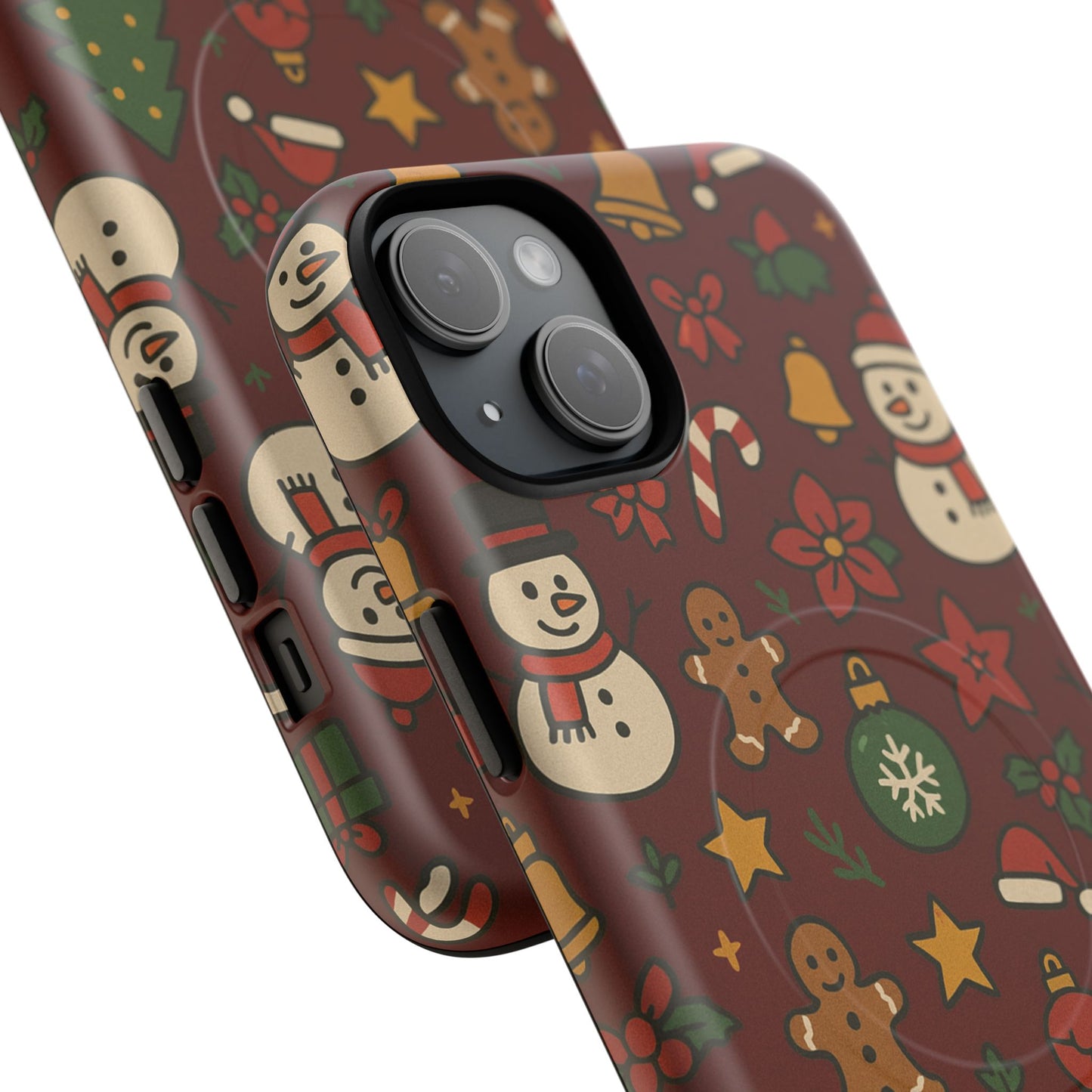 Snowman & Gingerbread Tough iPhone Case (MagSafe compatible)
