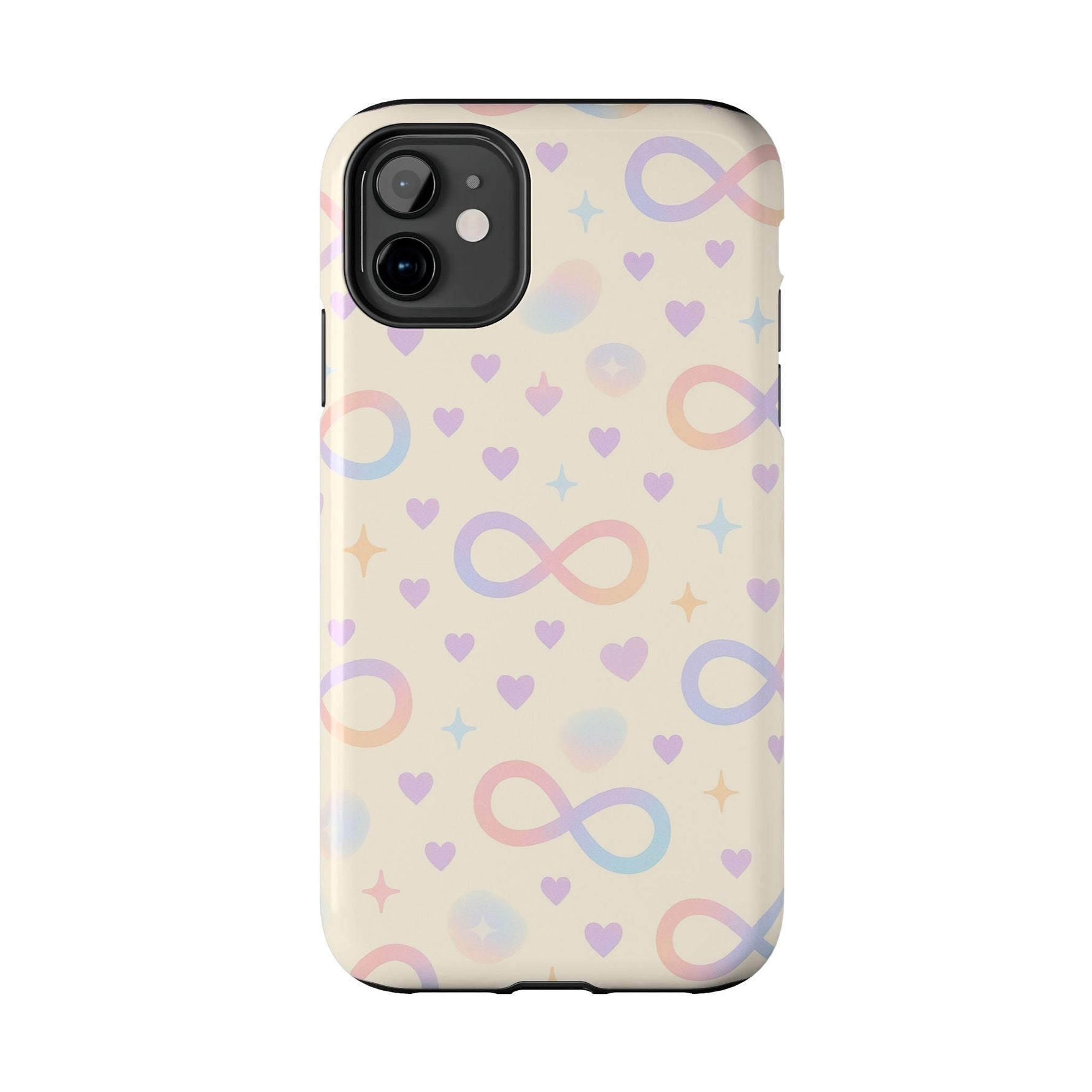 Infinity Pattern Tough Phone Case — Pastel Hearts & Stars  Shamo's