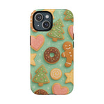 Holiday Cookie Pattern iPhone Case — MagSafe compatible  Shamo's iPhone 15 / Matte