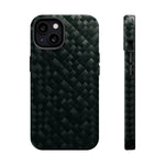 Dark Carbon Fiber Texture Magnetic Impact-Resistant iPhone Case | MagSafe compatible  Shamo's iPhone 13 / Glossy