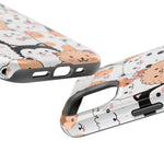 Cute Cartoon Cats & Puppies Phone Case with MagSafe Compatibility
