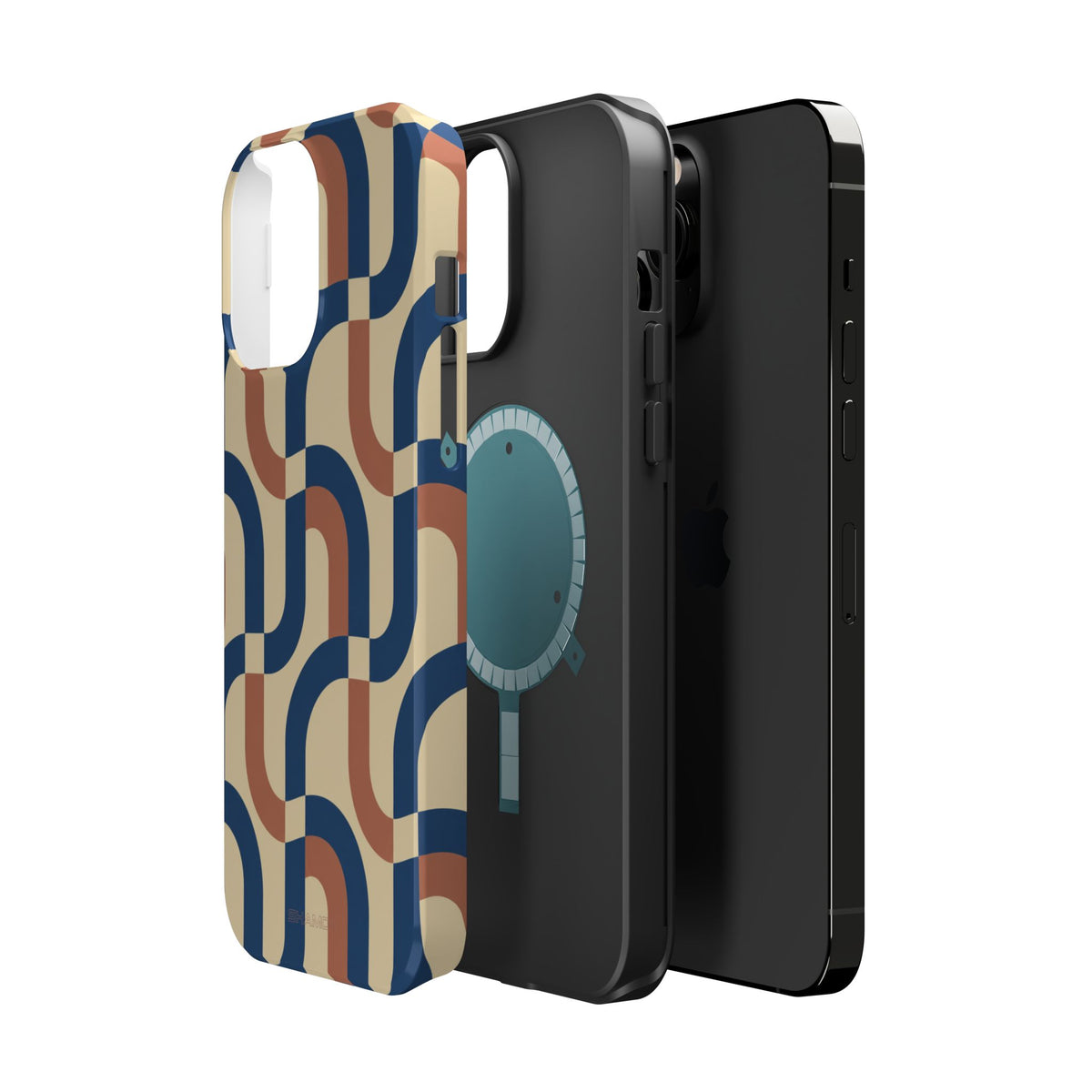 Mod Ribbon – Retro Geometric MagSafe Phone Case