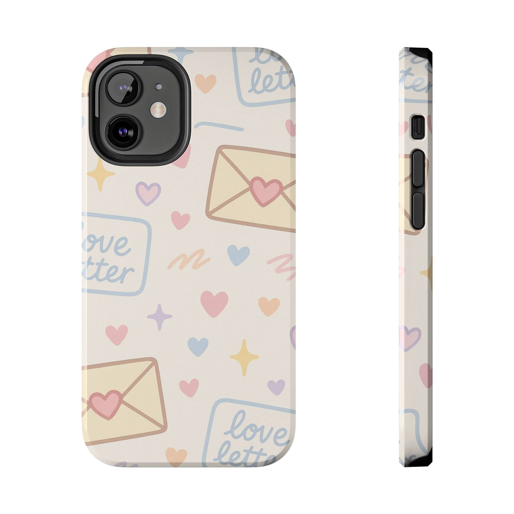 Pastel Love Letter Hearts Impact Phone Case  Shamo's iPhone 12 Mini