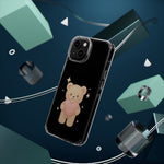 Romantic Teddy Bear Impact-Resistant iPhone Case with Heart Design  Shamo's