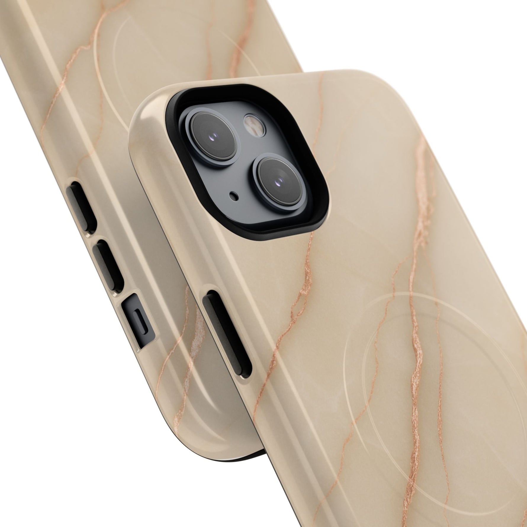 Luxury Series Marble Beige iPhone Case compatible with MagSafe  Shamo's