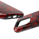 Melted Lava Dark Red Floral iPhone Case — MagSafe Compatible  Shamo's