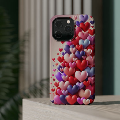 Shamo's Phone Case | MagSafe Compatible | Love Hearts Theme for iPhone 17 and more