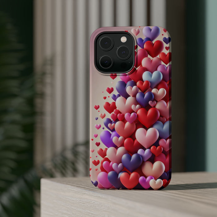 Shamo's Phone Case | MagSafe Compatible | Love Hearts Theme for iPhone 17 and more