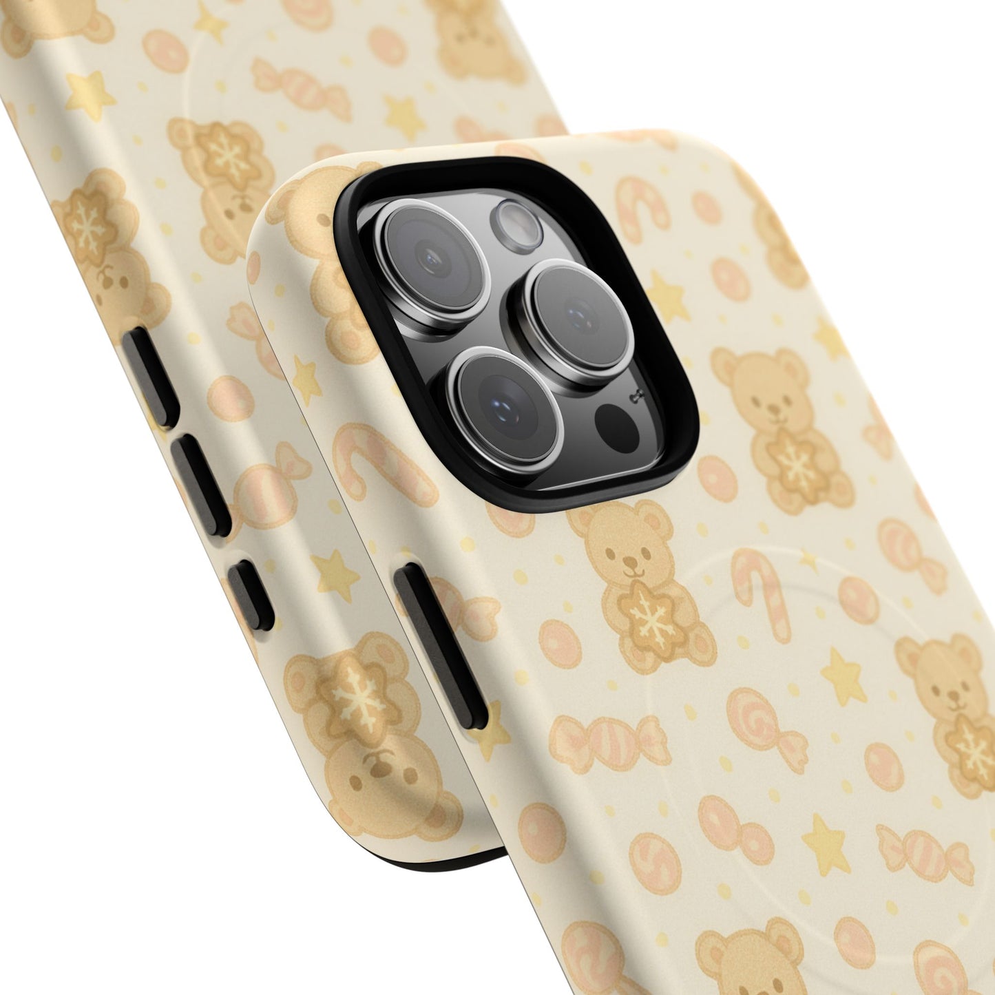 Cute Beige Teddy Bear iPhone Case with MagSafe