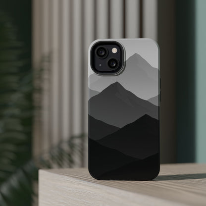 Monochrome Mountain Design iPhone Case | MagSafe  Shamo's