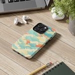 Ocean Wave Tough Phone Case — Pastel Retro Surf Pattern  Shamo's