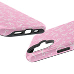 Pink Bow Pattern Impact-Resistant iPhone Case | MagSafe