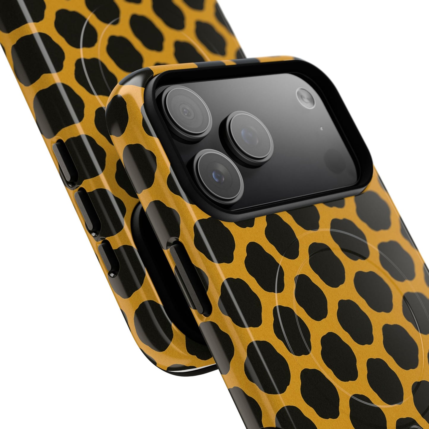 Stylish Leopard Pattern Magnetic iPhone Case | Compatible with MagSafe
