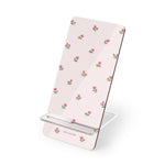 Floral Pink Phone Stand – Cute Rose Mobile Display Stand