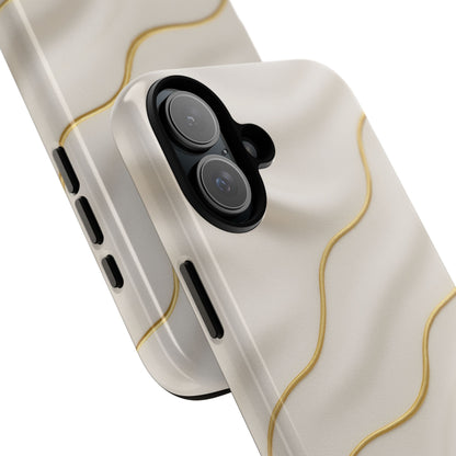Elegant Gold Wave Tough iPhone Case