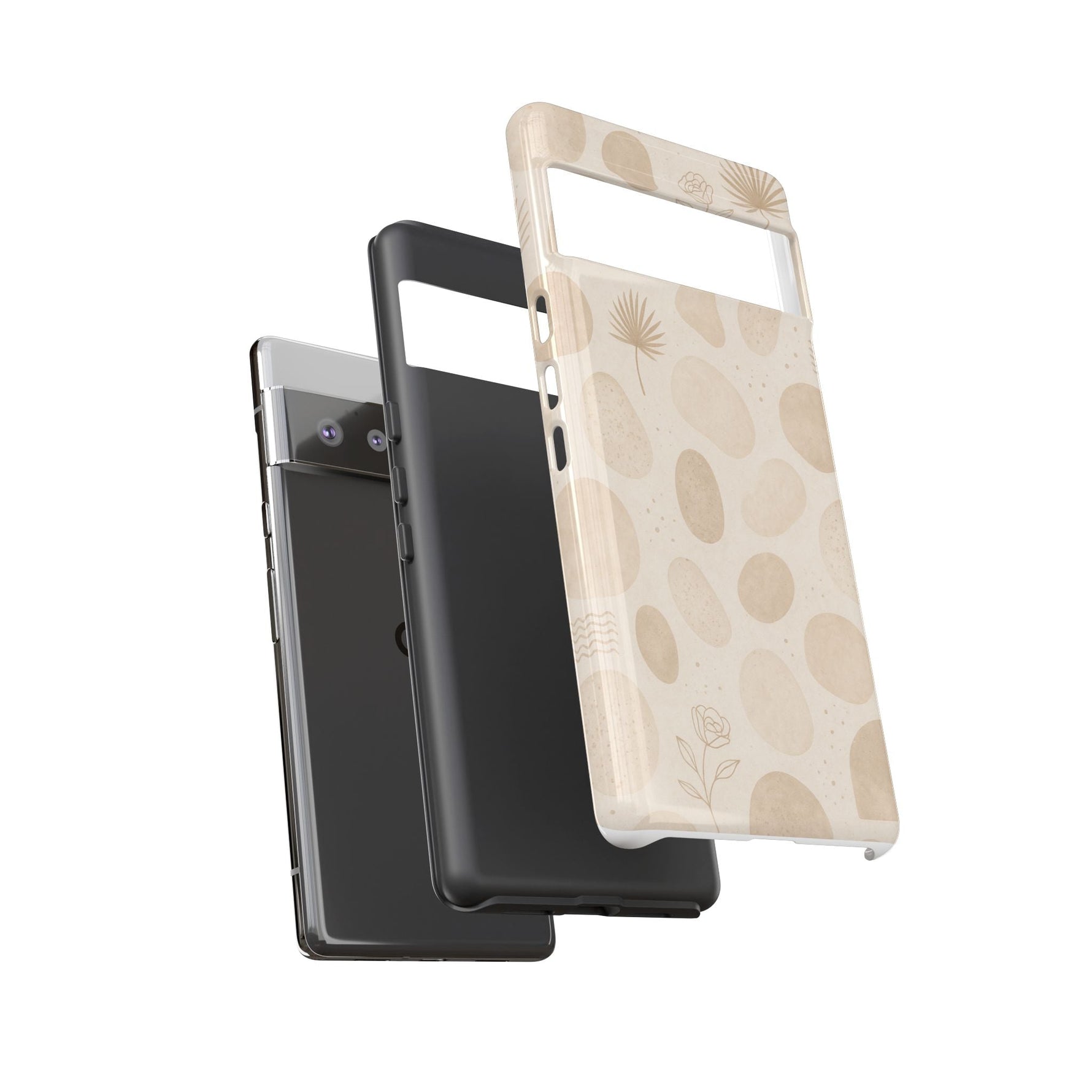 Neutral Pebble Pattern Tough iPhone Case  Shamo's