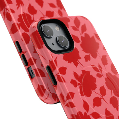 Red Floral Love iPhone Case (MagSafe compatible)