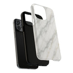 Classic White Marble iPhone Case with MagSafe - Shamo's