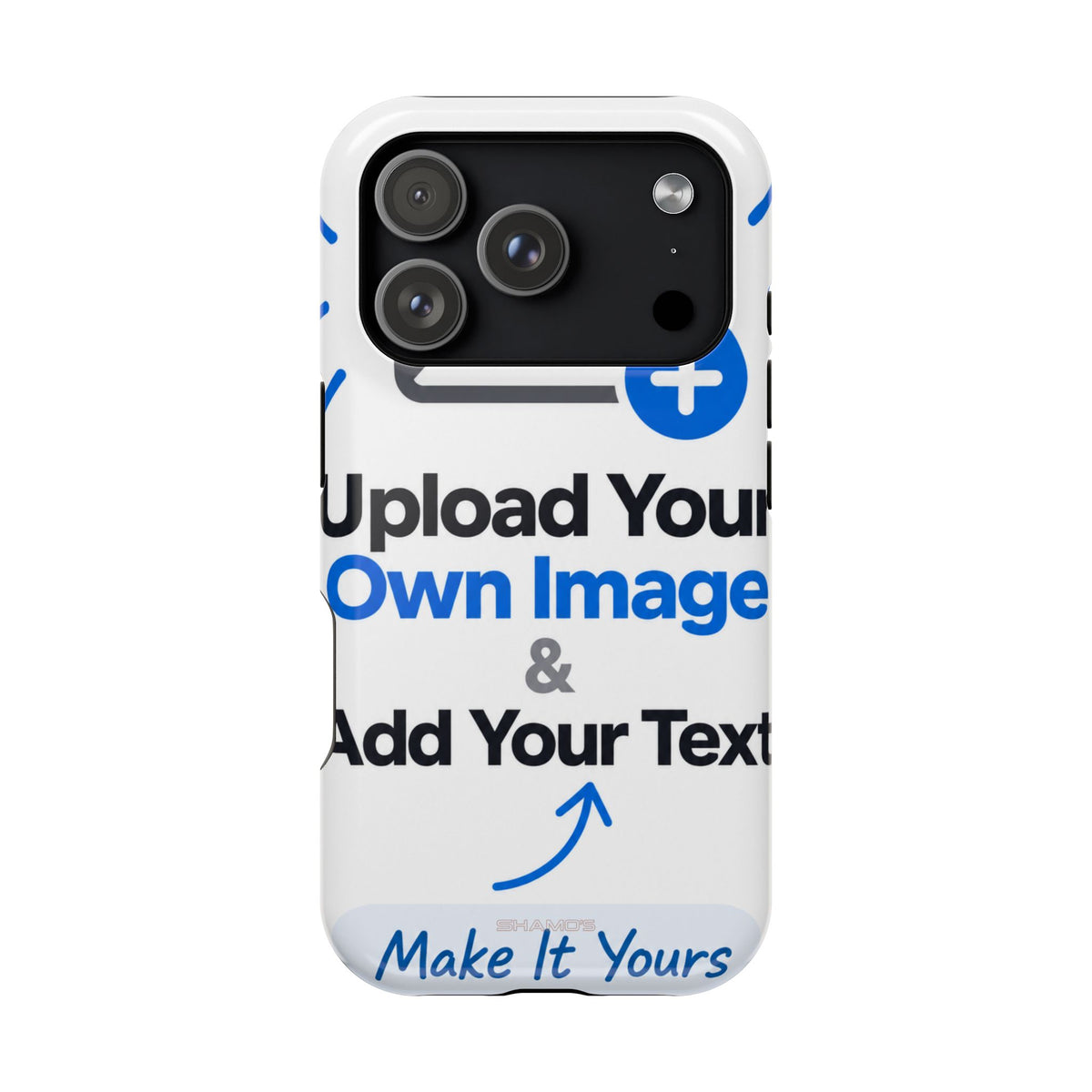 Personalisierbare iPhone-Hülle | Eigenes Foto und Text hinzufügen | MagSafe-kompatibel