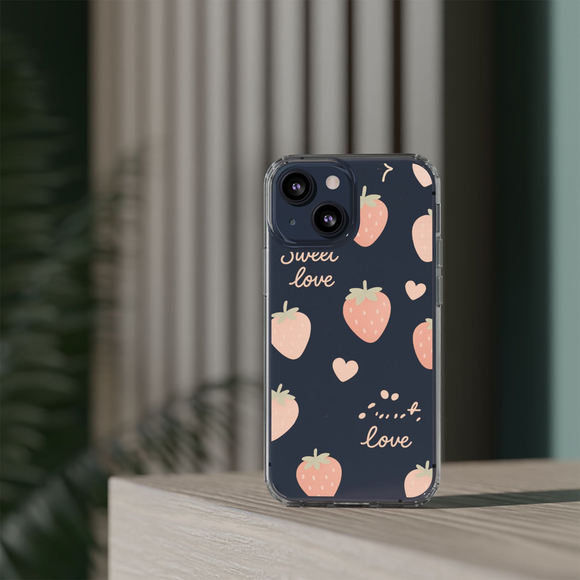 Sweet Love Strawberry Clear iPhone Case | MagSafe - Shamo's