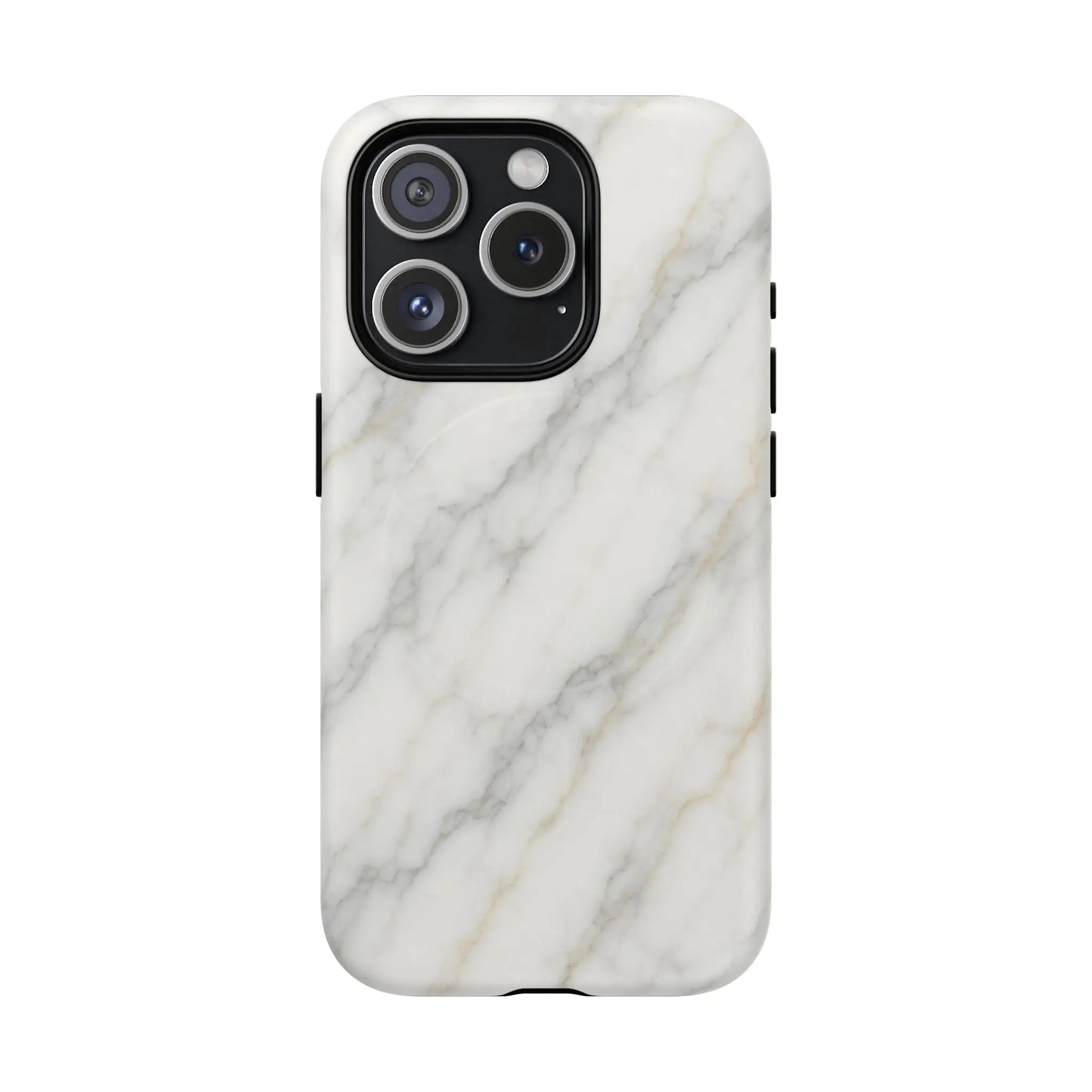 Classic White Marble iPhone Case with MagSafe - Shamo's