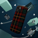 Plaid Impact-Resistant iPhone Case — Red Green Tartan Holiday Theme with MagSafe  Shamo's