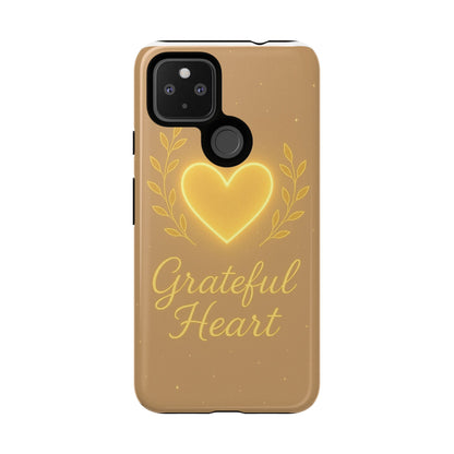 Grateful Heart iPhone Case — Warm Neon Heart